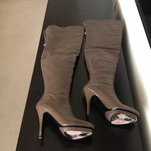 Charles Jourdan Over the Knee Leather Boots